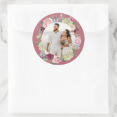 Mooie Roos Spray Weddenschap Foto Sticker (Tas)