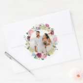 Mooie Roos Spray Weddenschap Foto Sticker (Envelop)