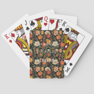 Mooie Roos Thema Verjaardagsfeest Pokerkaarten