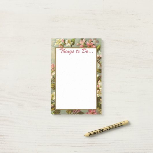 Mooie Roos to-do lijst Post-it notities Post-it® Notes (Op bureau)