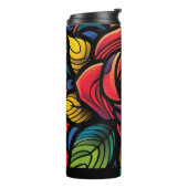 Mooie Roos Verjaardag Cadeau-ideeën Thermische Tum Thermosbeker (Gedraaid links)