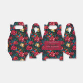 Mooie roos verjaardagsgunstdoos voor tiener verjaa bedankdoosjes (Uitgevouwen)