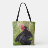 Mooie rooster aan beide zijden tote bag (Achterkant)