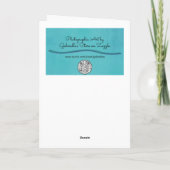 Mooie Rooster Chicken Art Note Kaart (Achterkant)