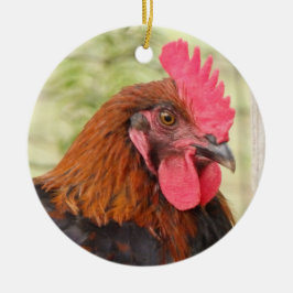 Mooie Rooster Keramisch Ornament