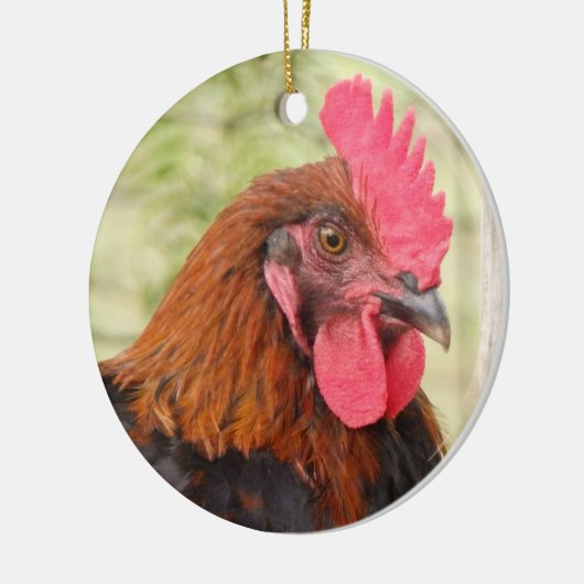 Mooie Rooster Keramisch Ornament (Links)
