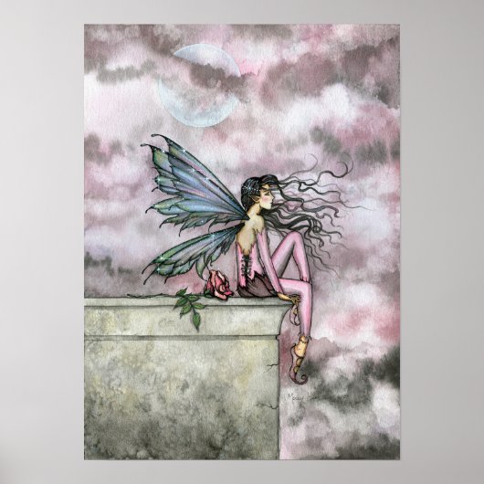 Mooie Rose Fairy Poster Print van Molly Harrison (Voorkant)