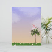 Mooie Roseate Lepelaar Briefpapier (Staand voorkant)