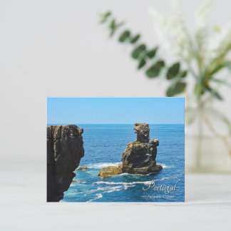 Mooie rotsen aan de Atlantische kust van Portugal Briefkaart