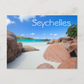 Mooie rotskust op de Seychellen Briefkaart (Voorkant)