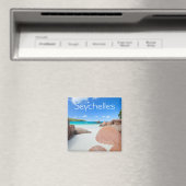 Mooie rotskust op de Seychellen Magneet (Insitu (Vaatwasser))