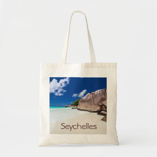 Mooie rotskust op de Seychellen Tote Bag (Voorkant)