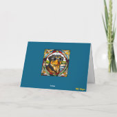 Mooie Rottweiler Glas-in-lood Kaart (Achterkant)