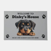 Mooie Rottweiler-hondenfoto Deurmat (Voorkant)