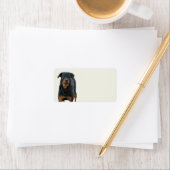 Mooie rottweiler-labels etiket (Insitu)