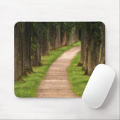 Mooie route door de bomen muismat (Met muis)