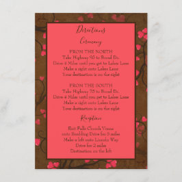 Mooie routebeschrijving informatiekaartje