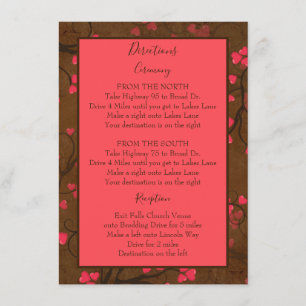 Mooie routebeschrijving informatiekaartje