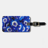 Mooie Royal Blue Cineraria Flowers Bagagelabel (Voorkant horizontaal)