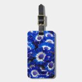 Mooie Royal Blue Cineraria Flowers Bagagelabel (Voorkant verticaal)