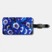 Mooie Royal Blue Cineraria Flowers Bagagelabel (Achterkant horizontaal)