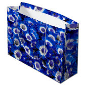 Mooie Royal Blue Cineraria Flowers Groot Cadeauzakje (Achterkant Gekanteld)