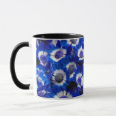 Mooie Royal Blue Cineraria Flowers Mok (Links)