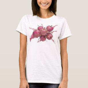 Mooie Roze Abstracte Apple Ontwerper Grafisch T-shirt