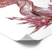 Mooie Roze ABSTRACTE KUNST Modern Design Poster (Hoek)