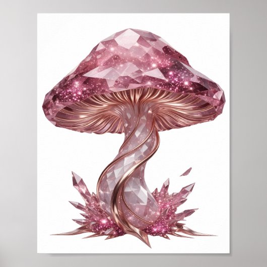 Mooie Roze ABSTRACTE KUNST Modern Design Poster (Voorkant)