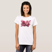 Mooie Roze ABSTRACTE KUNST Ontwerp T-shirt (Voorkant volledig)