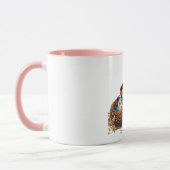 Mooie Roze Afstudeervogel Mok (Links)