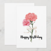 Mooie roze anjers boeket Kaart (Voorkant / Achterkant)