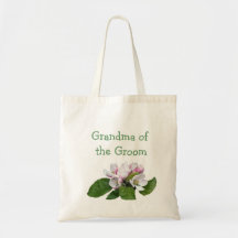 Mooie roze appelbloesem bruid/bruidegom tas