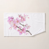 Mooie roze aquarel kersenbloesems bad handdoek (Handdoek)