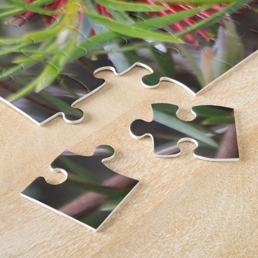 Mooie, roze Australische botborstel Legpuzzel (Zijkant)