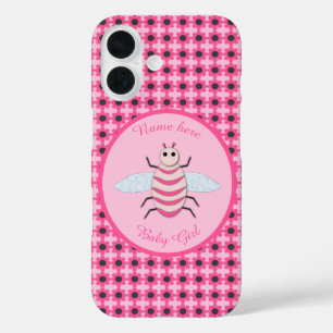 Mooie Roze Baby Meisje Bij Maatwerk iPhone 16 Hoesje