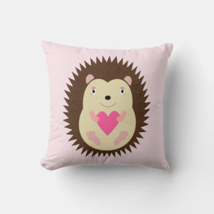 Mooie Roze Baby Meisje Egel Kussen