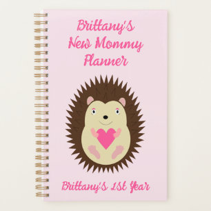 Mooie Roze Baby Meisje Egel Op Maat Planner