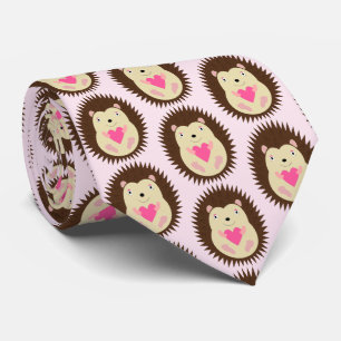 Mooie Roze Baby Meisje Egel Patroon Stropdas