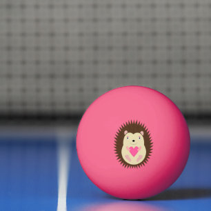 Mooie Roze Baby Meisje Egel Pingpongbal