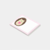 Mooie Roze Baby Meisje Egel Post-it® Notes (Schuin)