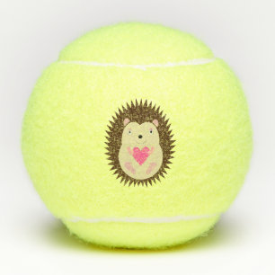Mooie Roze Baby Meisje Egel Tennisballen
