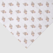 Mooie Roze Baby Patroon Tissuepapier (Detail)