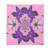 Mooie roze baby roze paarse schaduwmotief mono notitieblok (Voorkant)