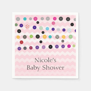 Mooie Roze Baby Shower Feestje Servet