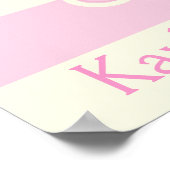 Mooie Roze Baby Shower, Poster (Hoek)