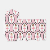 Mooie roze ballerina bedankdoosjes (Uitgevouwen)