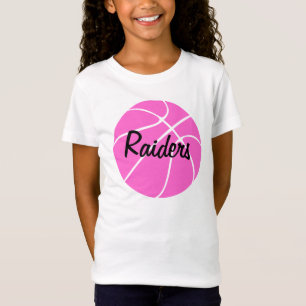 Mooie Roze Basketbal T-shirt voor Kinderen