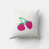 Mooie Roze Bessen Worp Kussen (Achterkant)